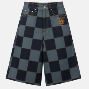 OG CHECKERED DENIM JORTS